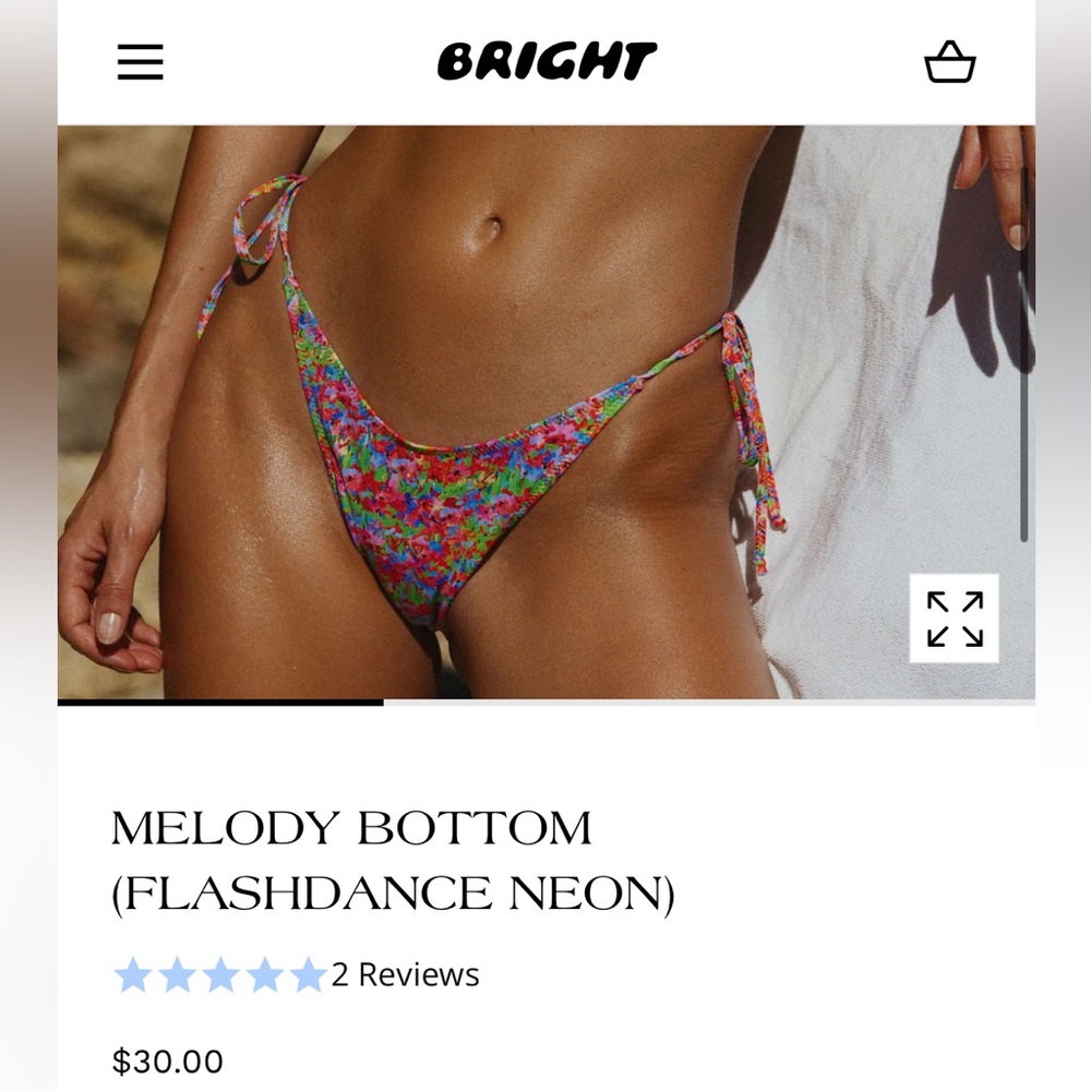 Flashdance Neon Bright Swimwear Melody Bottoms